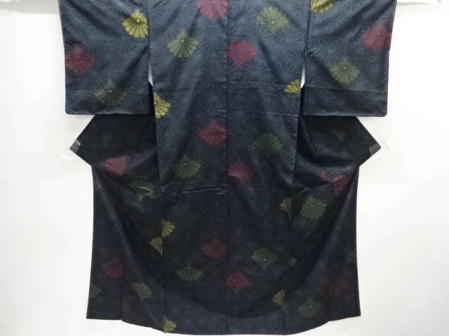JAPANESE KIMONO / TOKAMACHI TSUMUGI / WOVEN KIKU